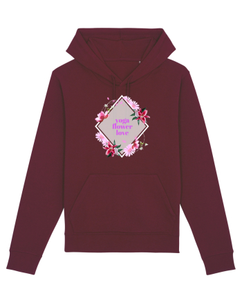 yoga floral design8 Burgundy
