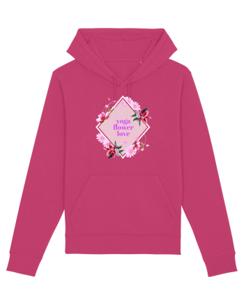 yoga floral design8 Raspberry