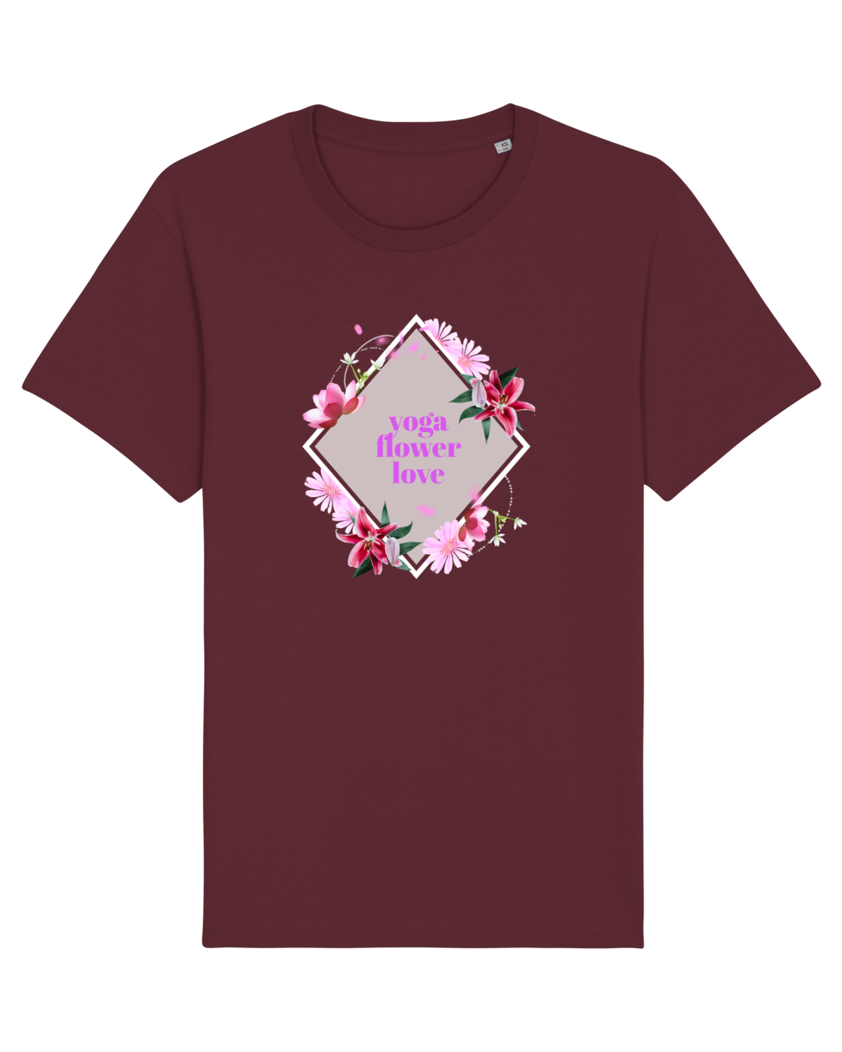 Tricou mânecă scurtă Unisex Rocker Burgundy