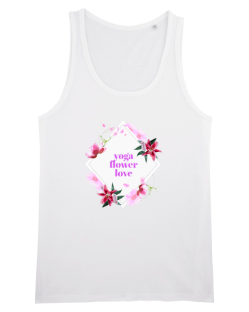 yoga floral design8 White