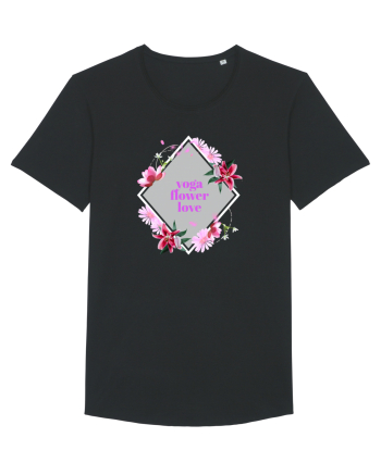 yoga floral design8 Black