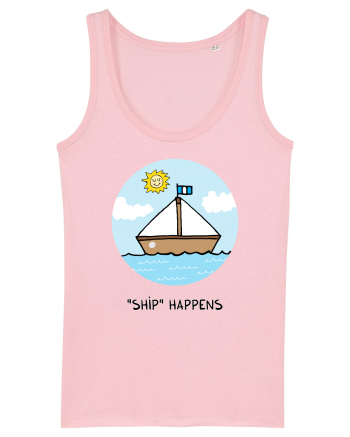 „Ship” Happens Cotton Pink