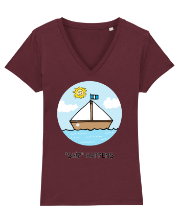 „Ship” Happens Burgundy