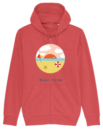 „Beach” Please Carmine Red