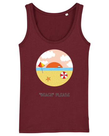 „Beach” Please Burgundy