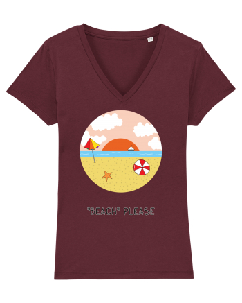 „Beach” Please Burgundy