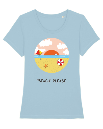 „Beach” Please Sky Blue