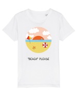 „Beach” Please Tricou mânecă scurtă  Copii Mini Creator