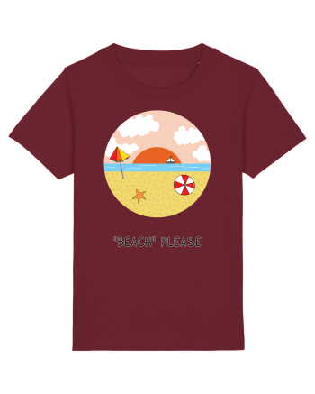 „Beach” Please Burgundy