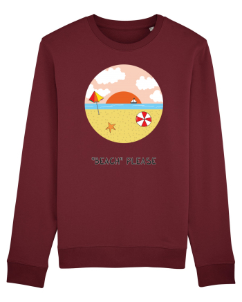 „Beach” Please Burgundy
