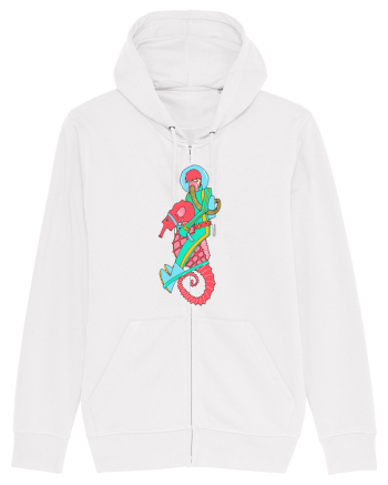 Riding a Seahorse White