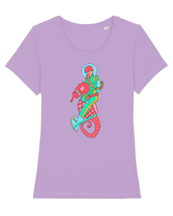 Riding a Seahorse Lavender Dawn