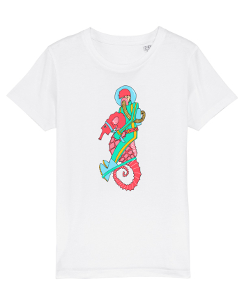 Riding a Seahorse White