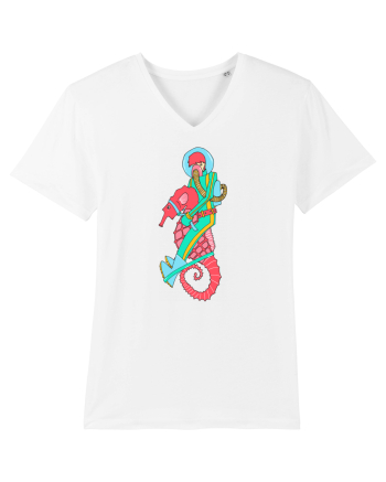Riding a Seahorse White