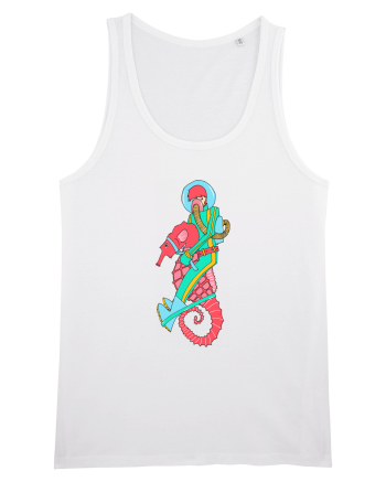 Riding a Seahorse White