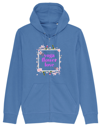 yoga floral design9 Bright Blue