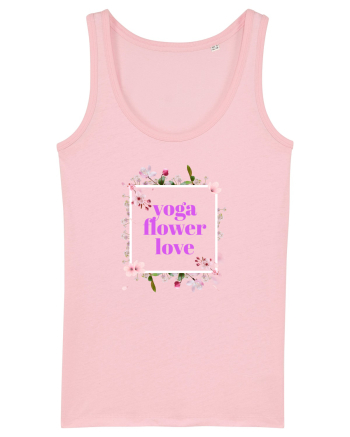 yoga floral design9 Cotton Pink