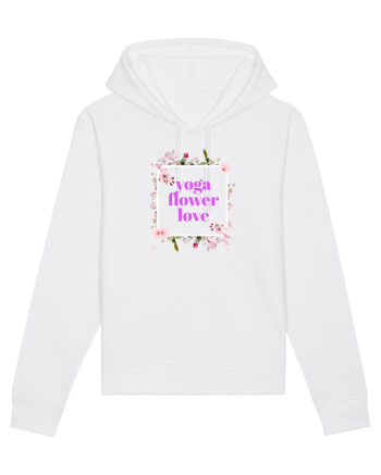 yoga floral design9 White