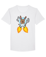 Space Bunny Tricou mânecă scurtă guler larg Bărbat Skater