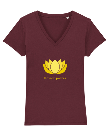 yoga flower power 2 Burgundy