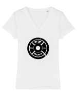 EZ Built Tricou mânecă scurtă guler V Damă Evoker