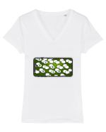Sheep Sweeper Tricou mânecă scurtă guler V Damă Evoker