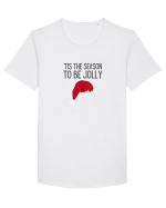 Tis the season to be Jolly (Crăciun)  Tricou mânecă scurtă guler larg Bărbat Skater
