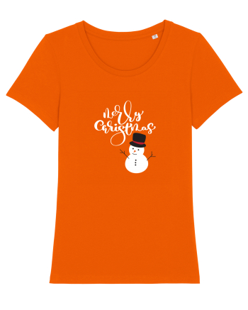 Merry Christmas Om de Zăpadă Bright Orange