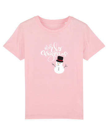 Merry Christmas Om de Zăpadă Cotton Pink