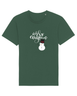 Merry Christmas Om de Zăpadă Tricou mânecă scurtă Unisex Rocker