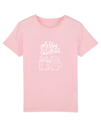 Merry Christmas Owl (bufniță) Cotton Pink
