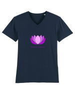 yoga flower power 3 Tricou mânecă scurtă guler V Bărbat Presenter
