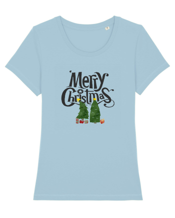 Merry Christmas (doi pomi de Crăciun)  Sky Blue
