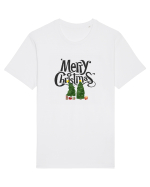 Merry Christmas (doi pomi de Crăciun)  Tricou mânecă scurtă Unisex Rocker