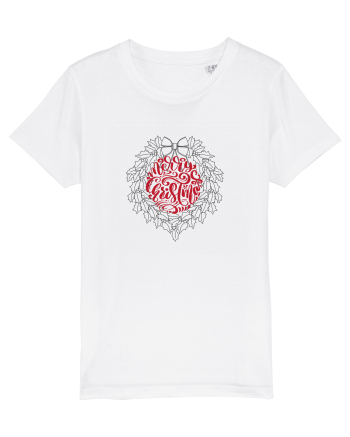 Merry Christmas circular  White