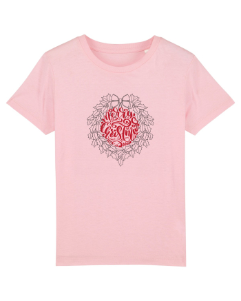 Merry Christmas circular  Cotton Pink