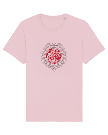 Merry Christmas circular  Cotton Pink