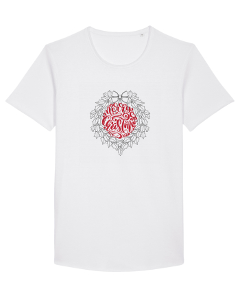 Merry Christmas circular  White