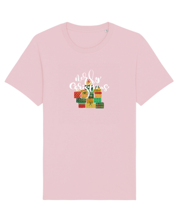 Merry Christmas (cadouri de Crăciun) alb Cotton Pink