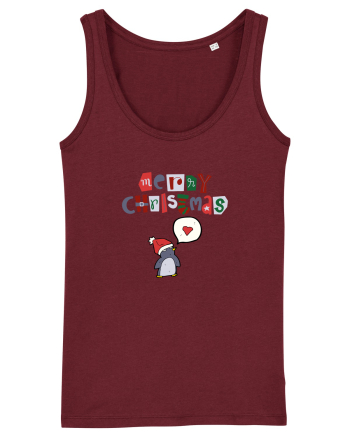 Merry Christmas (pinguin iubitor)  Burgundy