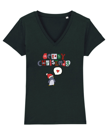 Merry Christmas (pinguin iubitor)  Black