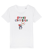Merry Christmas (pinguin iubitor)  Tricou mânecă scurtă  Copii Mini Creator