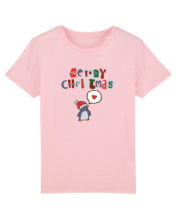 Merry Christmas (pinguin iubitor)  Cotton Pink