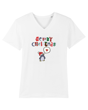 Merry Christmas (pinguin iubitor)  White