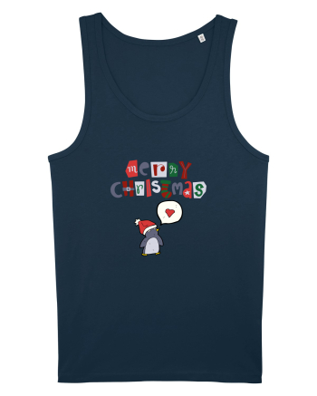 Merry Christmas (pinguin iubitor)  Navy
