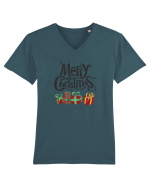 Merry Christmas (cadouri) Tricou mânecă scurtă guler V Bărbat Presenter
