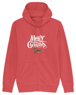 Merry Christmas (Ren timid)  Hanorac cu fermoar Unisex Connector
