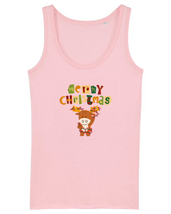 Merry Christmas (Ren luminos)  Cotton Pink