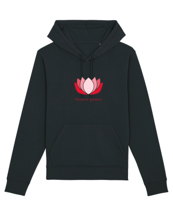 yoga flower power Black