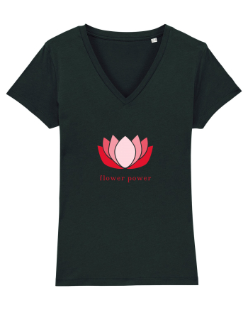 yoga flower power Black
